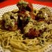 Green Spaghetti and Meatballs