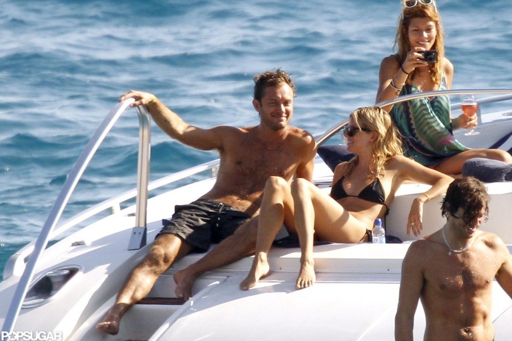 Sienna Miller and Jude Law soaked up the sun on a boat in Ibiza in August 2010.
Sienna Miller and Jude Law soaked up the sun on a boat in Ibiza in August 2010.