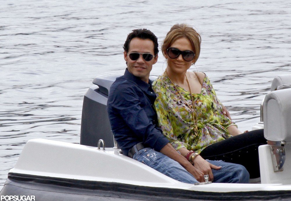 Jennifer Lopez and Marc Anthony cuddled up in the back of a boat during a November 2010 trip to Nice.
Jennifer Lopez and Marc Anthony cuddled up in the back of a boat during a November 2010 trip to Nice.