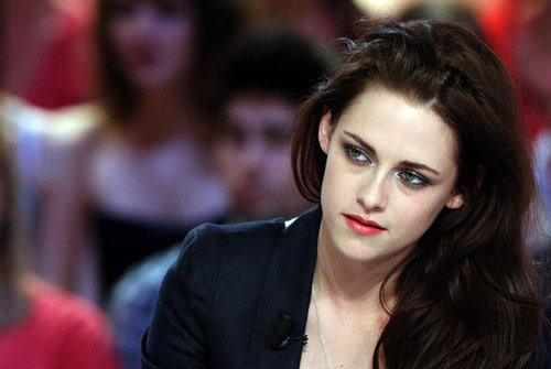 Kristen Stewart appeared on a French talk show.
Kristen Stewart appeared on a French talk show.