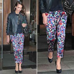Jessica Alba Printed Pants New York May 2012 Jessica Alba Printed Pants New York May 2012