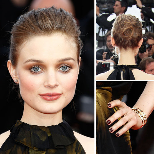 Bella Heathcote's Smoldering Cannes Red Carpet Beauty Look