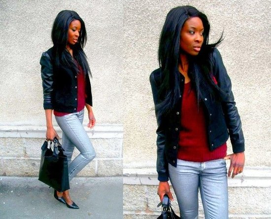 Metallic jeans