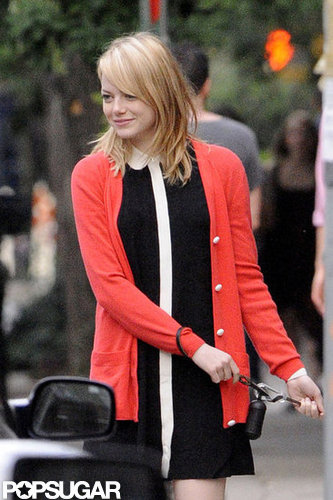 Emma Stone said farewell to her mom after a visit in NYC.
Emma Stone said farewell to her mom after a visit in NYC.