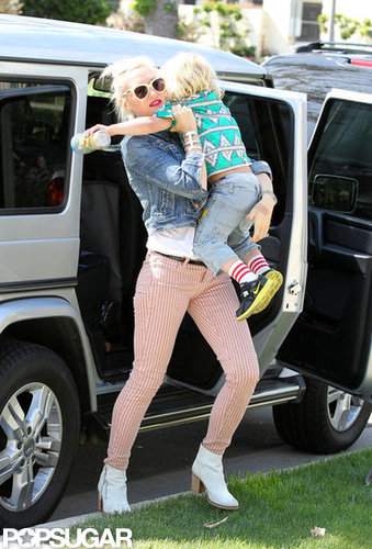 Gwen Stefani with her family on Mother's Day.
Gwen Stefani with her family on Mother's Day.