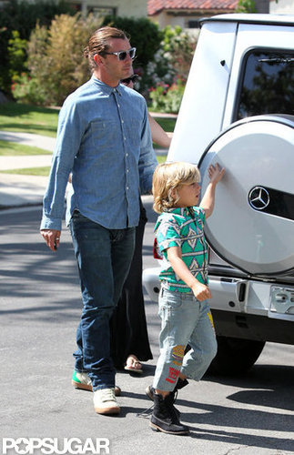 Gavin Rossdale and Kingston wore jeans on Mother's Day.
Gavin Rossdale and Kingston wore jeans on Mother's Day.