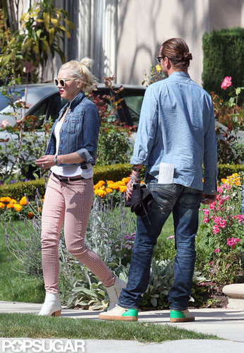 Gwen Stefani and Gavin Rossdale spent Mother's Day with family in LA.
Gwen Stefani and Gavin Rossdale spent Mother's Day with family in LA.