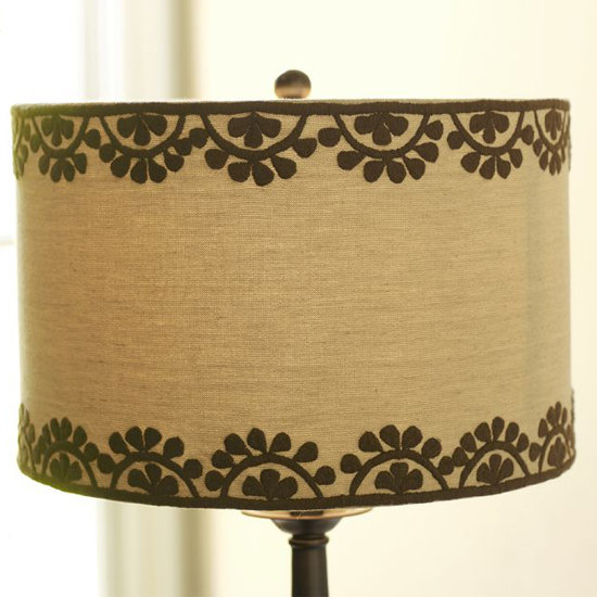We're digging the Moroccon vibe of this simple Medina Embroidered Drum Lamp Shade ($50) from Pottery Barn.
We're digging the Moroccon vibe of this simple Medina Embroidered Drum Lamp Shade ($50) from Pottery Barn.