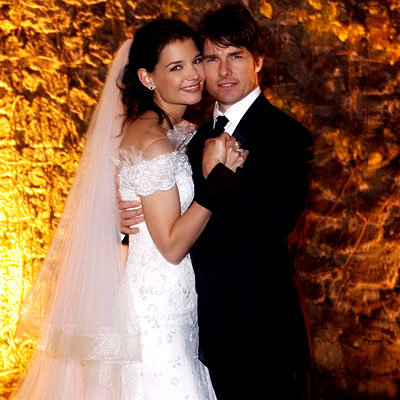 Tom Cruise and Katie Holmes's Tight Squeeze