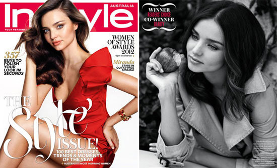 Miranda Kerr was chosen to grace the June 2012 cover of InStyle Australia. Miranda Kerr was chosen to grace the June 2012 cover of InStyle Australia.