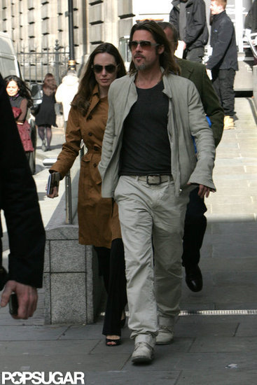 Brad Pitt and Angelina Jolie went to the National Portrait Gallery in London.
Brad Pitt and Angelina Jolie went to the National Portrait Gallery in London.
