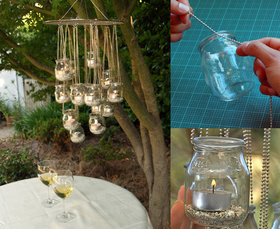 Upcycle Your Baby Food Jars Into a Glass Chandelier Upcycle Your Baby Food Jars Into a Glass Chandelier