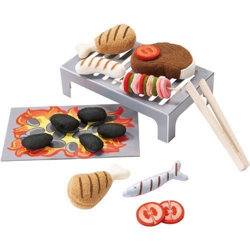 Haba Barbecue Grill Set — Play Food ($29) Haba Barbecue Grill Set — Play Food ($29)