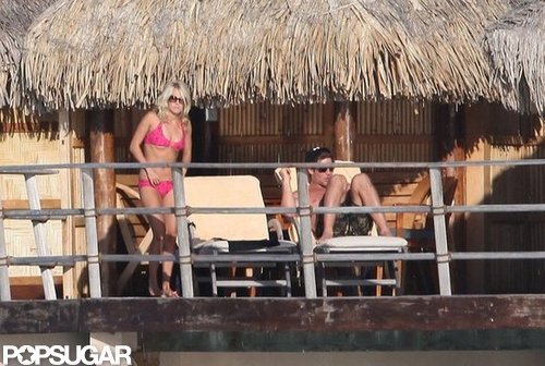Carrie Underwood showed off her impressive bikini body while on her July 2010 honeymoon in Tahiti with husband Mike Fisher.
Carrie Underwood showed off her impressive bikini body while on her July 2010 honeymoon in Tahiti with husband Mike Fisher.