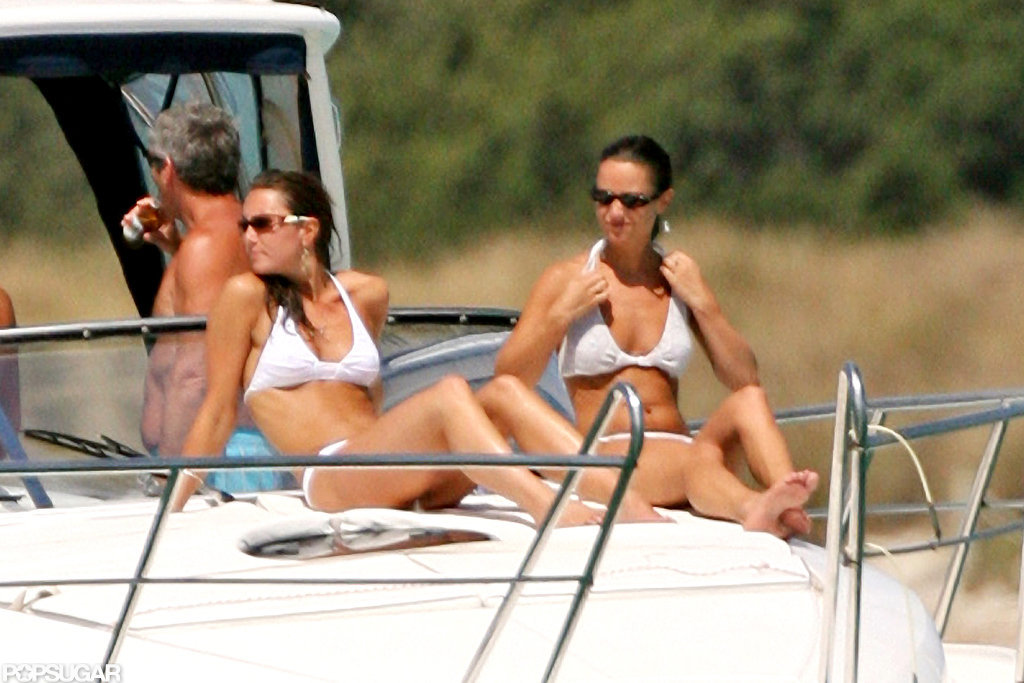 Kate and Pippa Middleton lounged on a boat in the Mediterranean Sea wearing white bikinis during a September 2006 trip.
Kate and Pippa Middleton lounged on a boat in the Mediterranean Sea wearing white bikinis during a September 2006 trip.