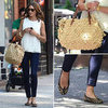 Olivia Palermo White Top and Jeans NYC