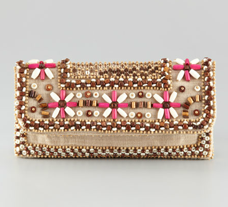 How gorgeous is this floral-beaded clutch? Pair it with an eyelet white dress or bright pink skirt to draw out the great color palette.
Moyna Floral-Bead Clutch ($145)
How gorgeous is this floral-beaded clutch? Pair it with an eyelet white dress or bright pink skirt to draw out the great color palette.
Moyna Floral-Bead Clutch ($145)