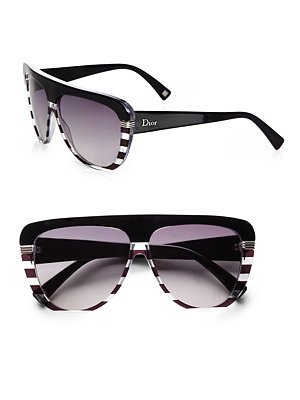 Dior - Oversized Stripe Sunglasses - Saks.com