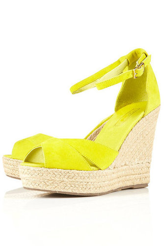 Whether you're in denim or all-out color, you can channel the neon trend with these bright yellow wedges.
Topshop Whistle Espadrille Wedges ($84)
Whether you're in denim or all-out color, you can channel the neon trend with these bright yellow wedges.
Topshop Whistle Espadrille Wedges ($84)