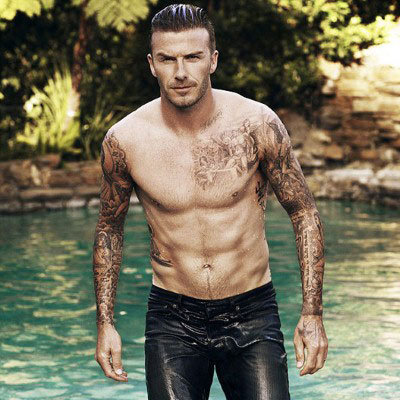 David Beckham Shirtless and Steamy is First Man Elle UK Cover: See Both July 2012 Cover Options Up Close!