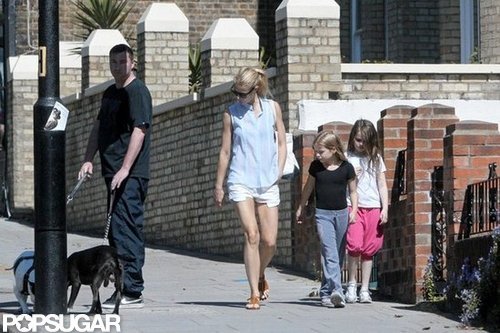 Gwyneth Paltrow took a stroll with daughter Apple in London.
Gwyneth Paltrow took a stroll with daughter Apple in London.