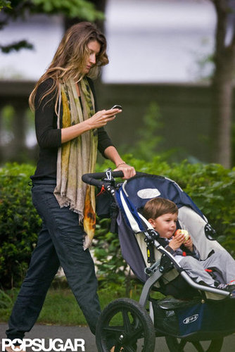Gisele Bundchen visited a Boston park with her son Ben.
Gisele Bundchen visited a Boston park with her son Ben.
