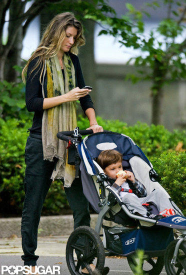 Gisele Bundchen visited a Boston park with her son Ben. Gisele Bundchen visited a Boston park with her son Ben.