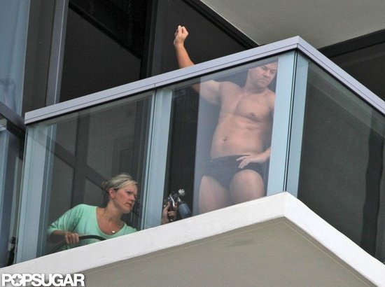 Mark Wahlberg showed off his abs while getting a spray tan in Miami.
Mark Wahlberg showed off his abs while getting a spray tan in Miami.