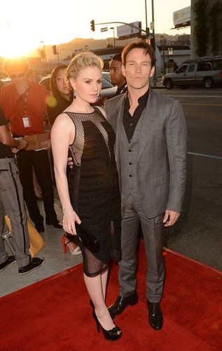 Stephen Moyer posed with his leading lady as they arrived at the premiere together.
Stephen Moyer posed with his leading lady as they arrived at the premiere together.