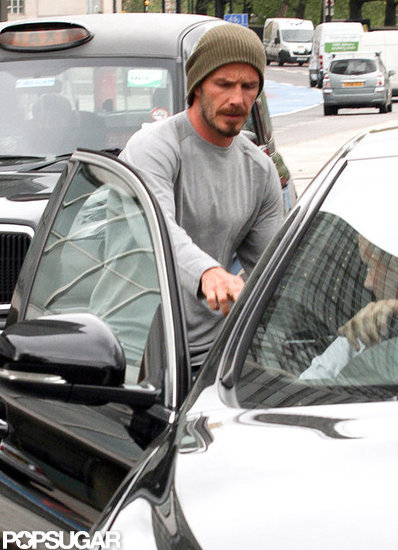 David Beckham got into his car after a jog in London.
David Beckham got into his car after a jog in London.