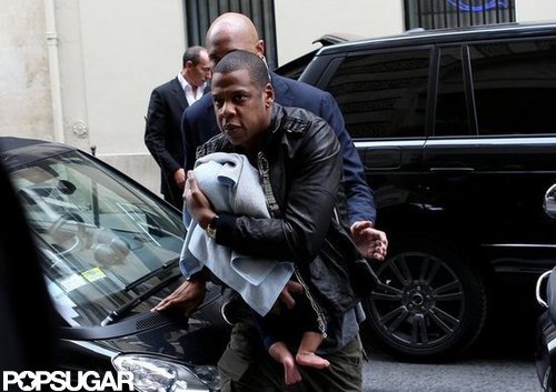 Jay-Z, Beyoncé, and Baby Blue Take Paris Together Jay-Z, Beyoncé, and Baby Blue Take Paris Together