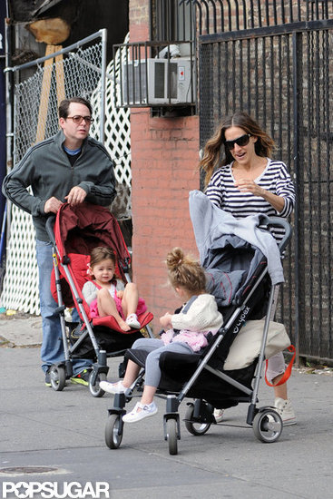 Sarah Jessica Parker and Matthew Broderick spent the day in NYC with their daughters.
Sarah Jessica Parker and Matthew Broderick spent the day in NYC with their daughters.