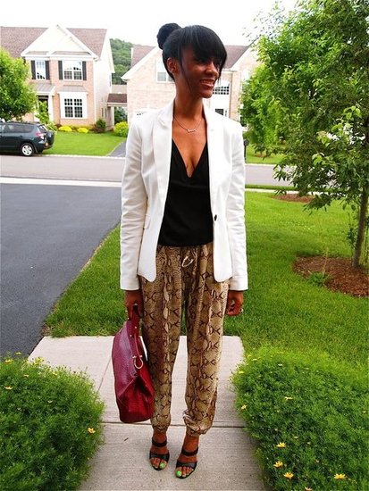 Snake Print Pants