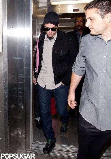 Robert Pattinson arrived at LAX after a minitour on for Cosmopolis. Robert Pattinson arrived at LAX after a minitour on for Cosmopolis.