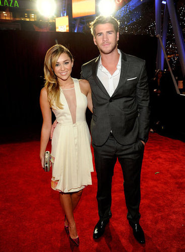 Miley Cyrus and Liam Hemsworth hit the red carpet for the People's Choice Awards in January 2012.
Miley Cyrus and Liam Hemsworth hit the red carpet for the People's Choice Awards in January 2012.