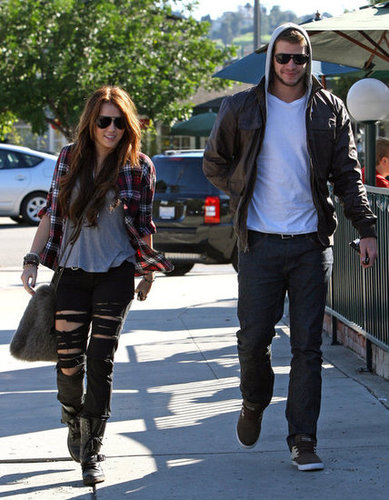 Miley Cyrus and Liam Hemsworth were out running errands together in LA during January 2010.
Miley Cyrus and Liam Hemsworth were out running errands together in LA during January 2010.