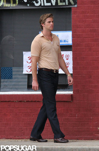 Liam Hemsworth strutted onto the set of Empire State in New Orleans.
Liam Hemsworth strutted onto the set of Empire State in New Orleans.