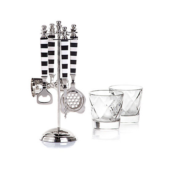 A Cabana Bar Set ($45) with its black-and-white details would make a great gift for the man who loves to shake up a serious cocktail when entertaining.
A Cabana Bar Set ($45) with its black-and-white details would make a great gift for the man who loves to shake up a serious cocktail when entertaining.