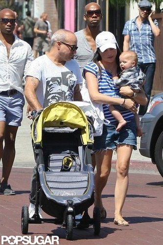 Selma Blair and her boyfriend, Jason Bleick, took little Arthur out in LA.
Selma Blair and her boyfriend, Jason Bleick, took little Arthur out in LA.