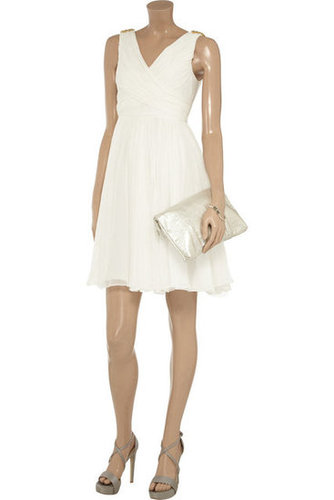 Notte by Marchesa Ruched silk-chiffon dress - 60% Off Now at THE OUTNET