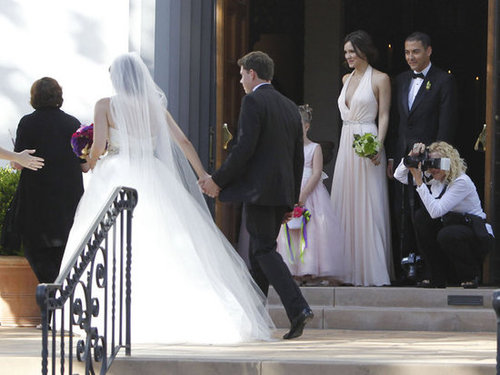 Katharine McPhee played bridesmaid at her sister Adrianna's LA wedding in June 2012.
Katharine McPhee played bridesmaid at her sister Adrianna's LA wedding in June 2012.