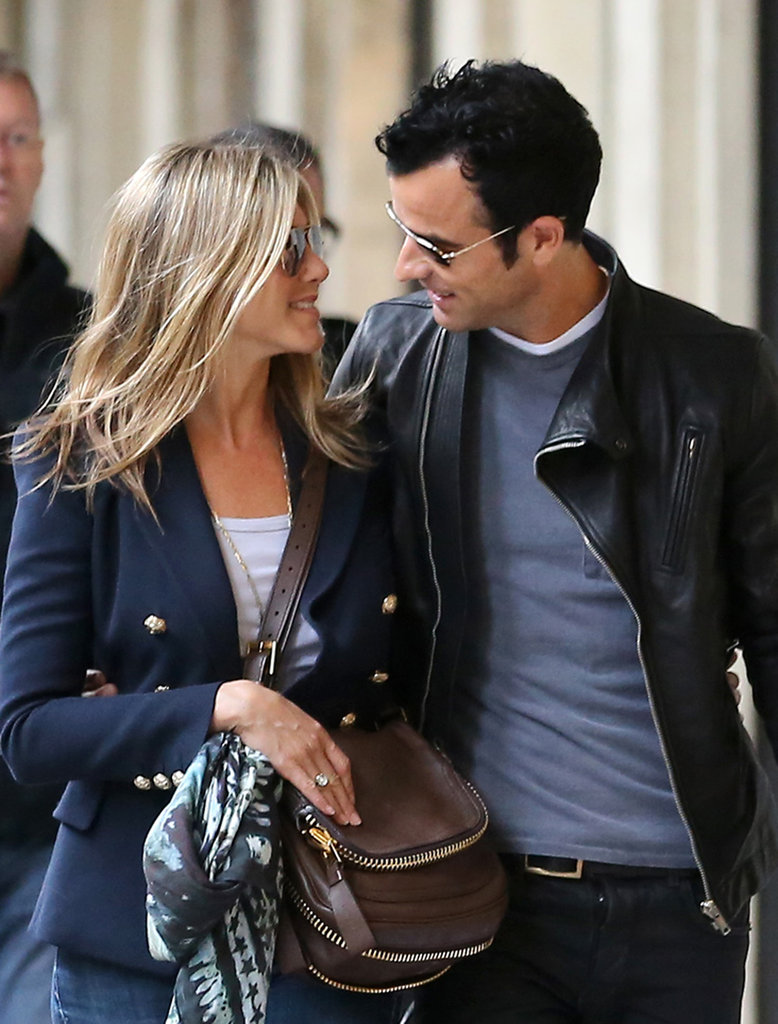 Jennifer and Justin shared a look of love in Paris in June 2012.
Jennifer and Justin shared a look of love in Paris in June 2012.