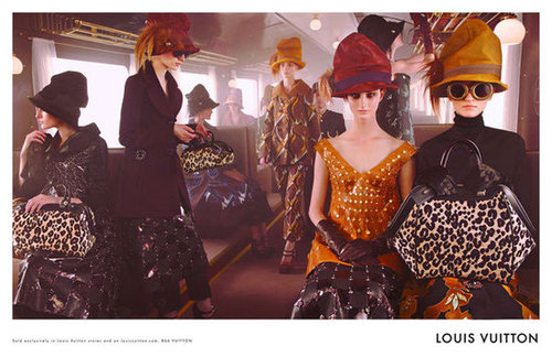 Louis Vuitton continues with its luxe train theme, showing off its Fall '12 collection in an old-school boxcar.
Louis Vuitton continues with its luxe train theme, showing off its Fall '12 collection in an old-school boxcar.