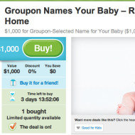 Groupon Name Deal: Site Offers to Name Your Baby Clembough For $1,000 Groupon Name Deal: Site Offers to Name Your Baby Clembough For $1,000