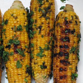 Grilled Corn With Cilantro Butter