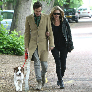 Kate Moss Ditches Heels, Wears Flats to Walk Her Dog