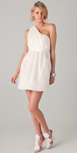 Thread Organza One Shoulder Dress