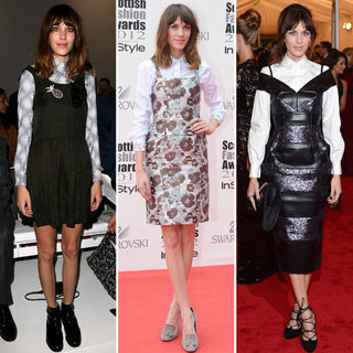Alexa Chung Dress Over Shirt Style