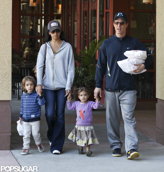 Matthew McConaughey, Camila McConaughey, Levi McConaughey, and Vida McConaughey held hands. Matthew McConaughey, Camila McConaughey, Levi McConaughey, and Vida McConaughey held hands.