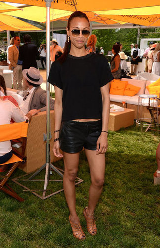 Playing up her rocker-cool styling sensibilities, she chose this all-black ensemble by Theyskens' Theory for the 2012 Veuve Clicquot Polo Classic in NYC.
Playing up her rocker-cool styling sensibilities, she chose this all-black ensemble by Theyskens' Theory for the 2012 Veuve Clicquot Polo Classic in NYC.